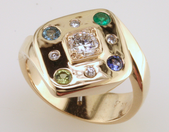 Custom Mother's Birthstone Ring