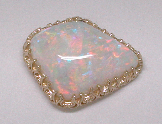 White Opal Tie-Tack