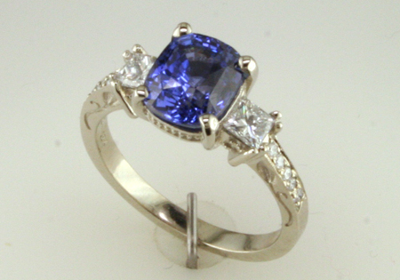 Sapphire & Diamond Ring