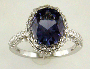 Sapphire & Diamond Ring