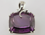 Custom Silver Amethyst Pendant