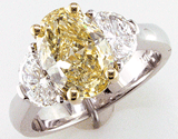 Custom Yellow Diamond Ring
