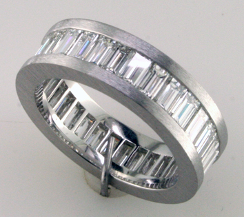 Custom Baguette Diamond Eternity Band