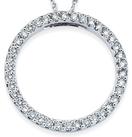 Diamond Circle Necklace