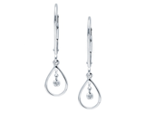 14kw Shimmering Diamond Earrings