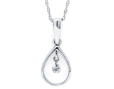 14kw Diamond Drop Necklace