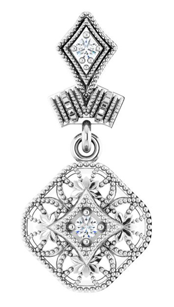 14kw Diamond Pendant