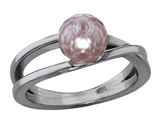 Faceted Pearl Ring