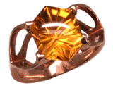 14k Fantasy Citrine Ring