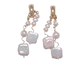 14k Cultured Pearl Earrings