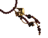 14ky Garnet Bead Necklace
