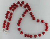 SS Glass Bead Necklace