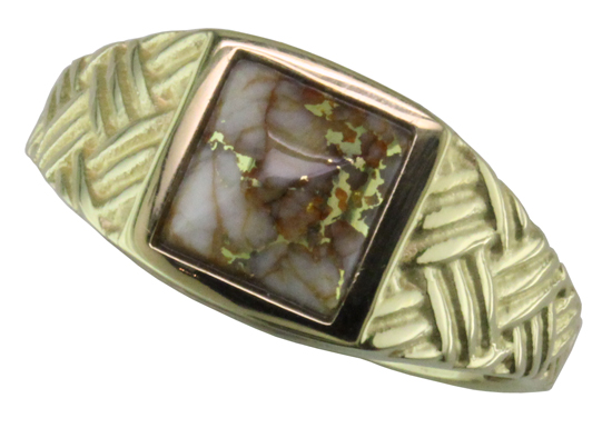 Gold-in-Quartz Ring