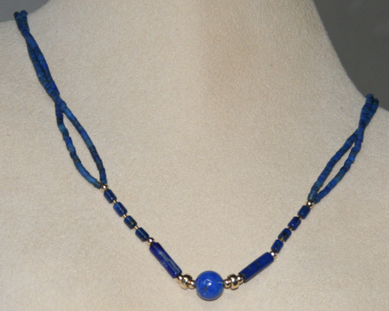 Lapis Bead Necklace