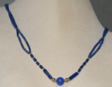 Lapis Bead Necklace