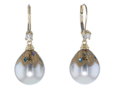 Maki e Tahitian Pearl Earrings