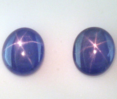3.2mm ROUND MATCHING PAIR CABOCHON NATURAL BLUE SAPPHIRE 