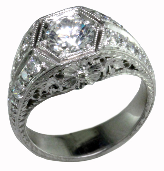 Matilija Diamond Wedding Ring