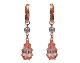 Morganite & Diamond Earrings