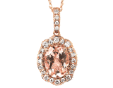 14k Morganite + Diamond Necklace