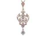 Nouveau-Style Diamond Pendant