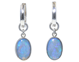 SS Opal Dangle Earrings