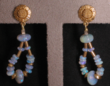 Opal Loop Earrings