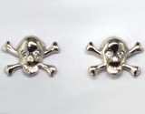 14k Skull & Crossbone Earrings