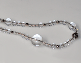 SS Quartz Bead Necklace