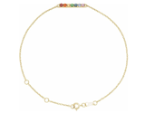 14kr Rainbow Gem Bracelet