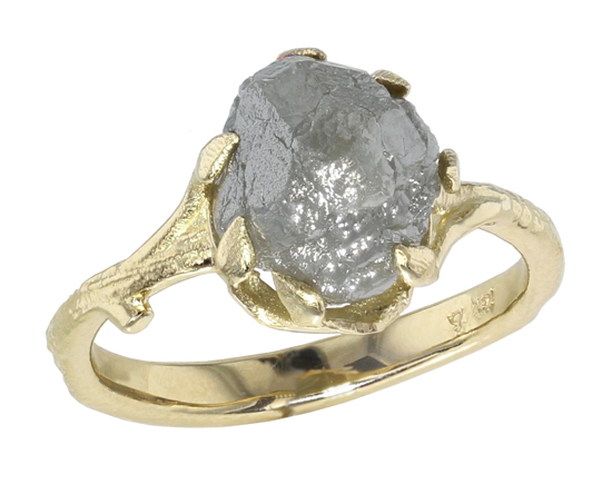 Baroque Rough Diamond Ring