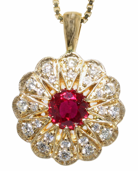 Ruby & Diamond Pendant