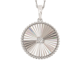 14kw Shimmering Disc Necklace