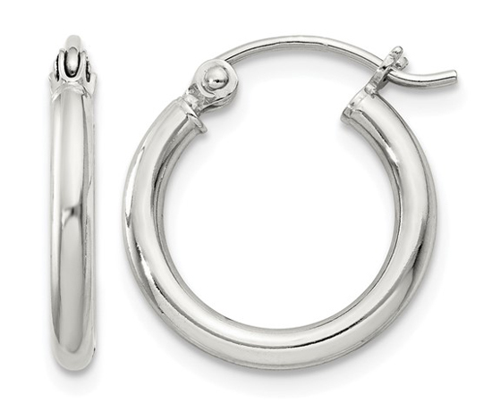 SS 2mm Round Hoops