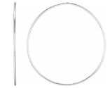 SS Endless Hoop Earrings, 75mm