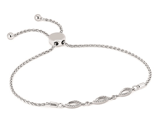 SS Adjustable Diamond Bracelet 
