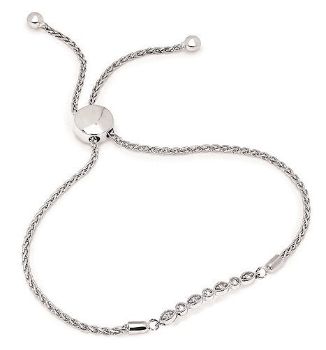 SS Adjustable Diamond Bracelet 