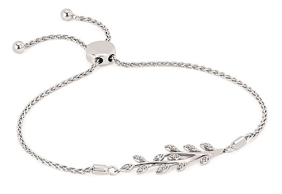 SS Adjustable Diamond Bracelet 