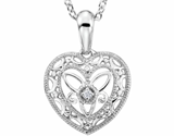 SS Heart Necklace w/ 18in chain
