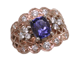 18k Tanzanite & Diamond Ring