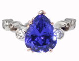 Tanzanite + Diamond Ring
