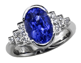 Tanzanite + Diamond Ring