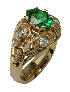 14k Tsavorite Garnet 