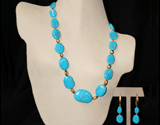 Turquoise Necklace & Earrings