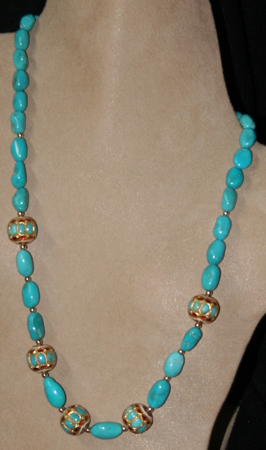 Turquoise Bead Necklace