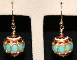 Vermeil Bead Earrings