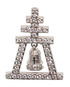 Diamond Raincross Tie-Tack / Pin