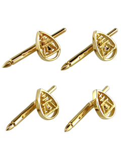 Drop Raincross Tuxedo Studs