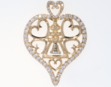 Large Diamond Heart Raincross