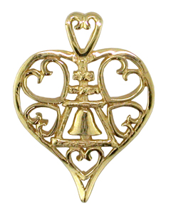 Medium Heart of Riverside Raincross Pendant